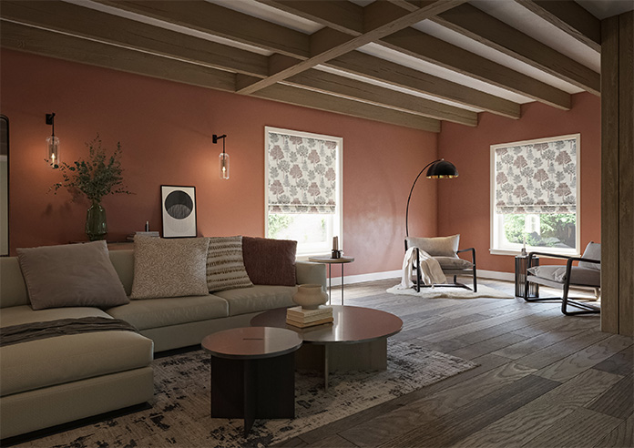 Coppice Faux Silk, Ginger - Twist&Fit Roman Blind - Image 6